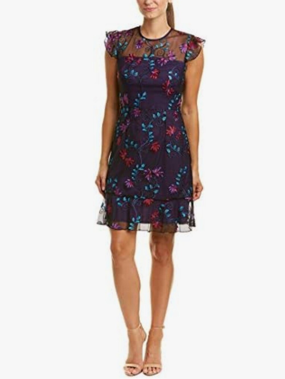🆕️⬇️Donna Morgan Embroidered Floral Sheath Dress